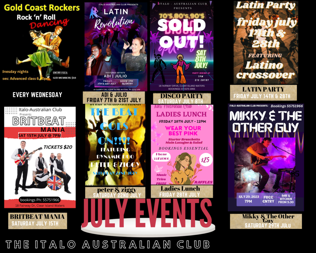 Events - Gold Coast Italo Australian Club